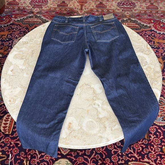 Chaps Ralph Lauren Dark Denim Relaxed Straight Leg Jeans - Picture 3 of 15